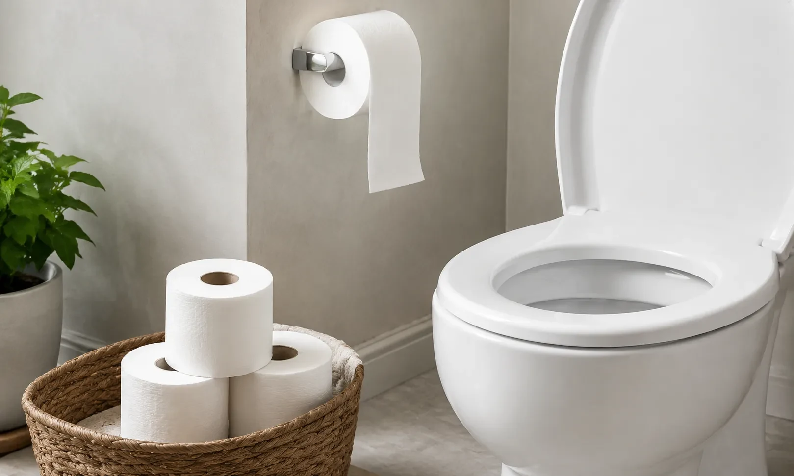 Bathroom toilet paper roll